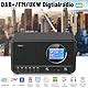 Wholede DAB+/FM Radio mit Bluetooth, Digital Radio Küchenradio DAB Plus Radio mit Fernbedienung Küchenradio Radiowecker mit Sleeptimer Alarm Snooze - USB/Aux-In, Schwarz (Schwarz)