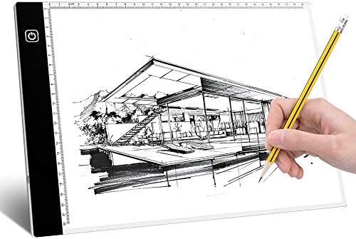 Light Box for Drawing – Ultra-Thin A4 Tracing Light Box with 3 Adjustable Brightness Level, Portable LED Light Box Tracer Led Pad for Kids Drawing Sketching Animation X-Ray Viewing Sewing Light Board