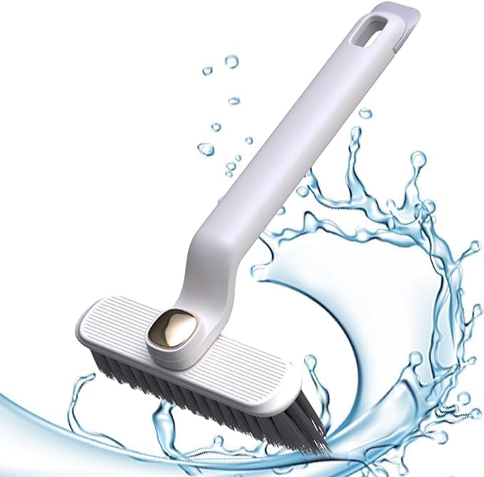 CLOMANA Multi-Function Crevice Cleaning Brush | 360 Degree Gap Cleaning Brush | Hard Bristle Crevice Gap Brush | 360 Degree Rotating Dead Corners Cleaning Tool for Kitchen & Bathroom