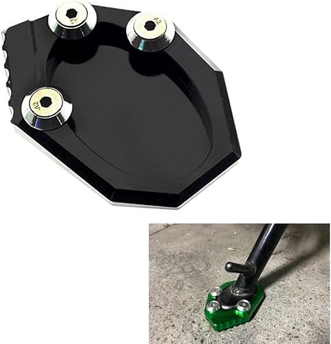 Miniatura 3 de SCUUBE for Kawasaki KLX250 2009-2015 for VERSYS 650 2010-2018 Motorcycles Kickstand Foot Side Stand Enlarger Plate Extension Pad CNC Support Plate