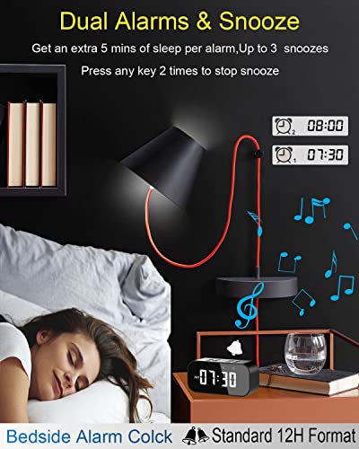 Bluetooth Mirror Alarm Clock Speaker