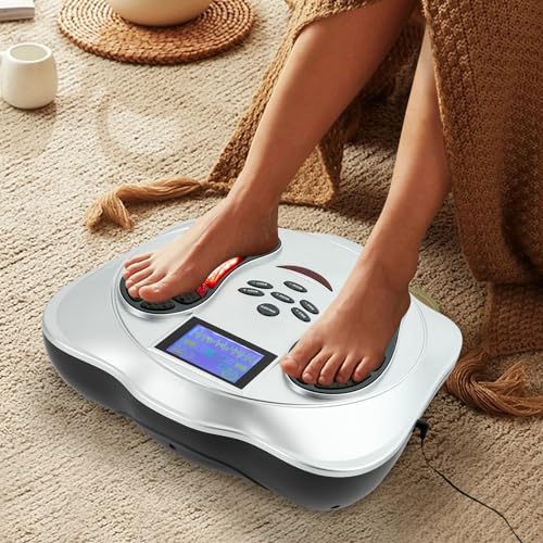 Masajeador eléctrico de pies EMS, 25 modos, 99 intensidades