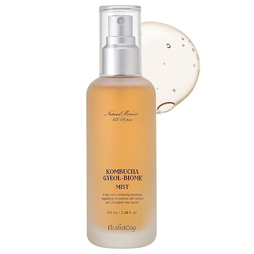 Elishacoy Kombucha Gyeol Biome Mist - Spray facial hidratante y suavizante de la piel, fórmula vegana de 3.38 onzas líquidas