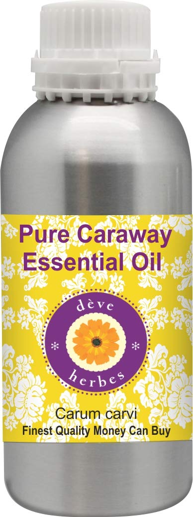 Deve HerbesPure Caraway Essential Oil (Carum Carvi) 100% Natural Therapeutic Grade Steam Distilled, 1250 ml