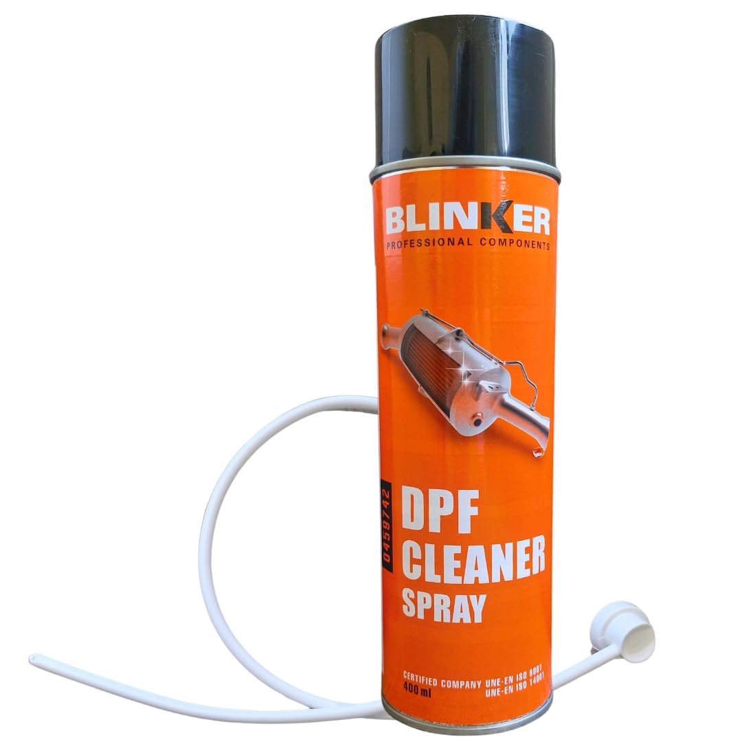 DPF Cleaner Spray BLINKER Nettoyant FAP Diesel 400ml sans démontage du FAP - Aérosol + buse d'injection - Nettoyant FAP Professionnel
