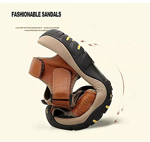 Mens Hiking Sandals Summer Athletic Comfortable Slippers Waterproof?Breathable Outdoor Sports Beach Shoes4