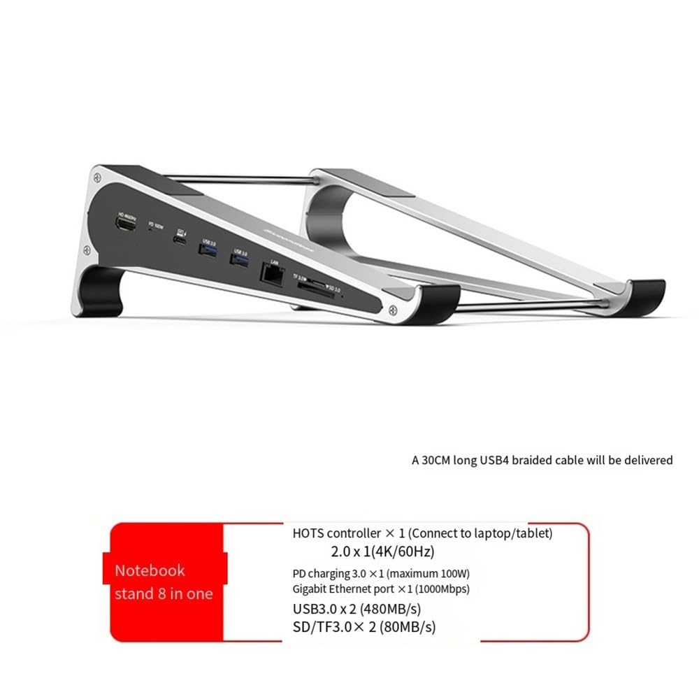 Estación para Portátiles USB Aluminio
