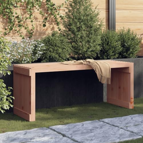 Vetnasa Banco jardín Extensible Madera Maciza Douglas 212,5x40,5x45 cm Mobiliario, Muebles de jardín, Asientos de Exterior, Bancos de jardín Marrón 17,74 KG