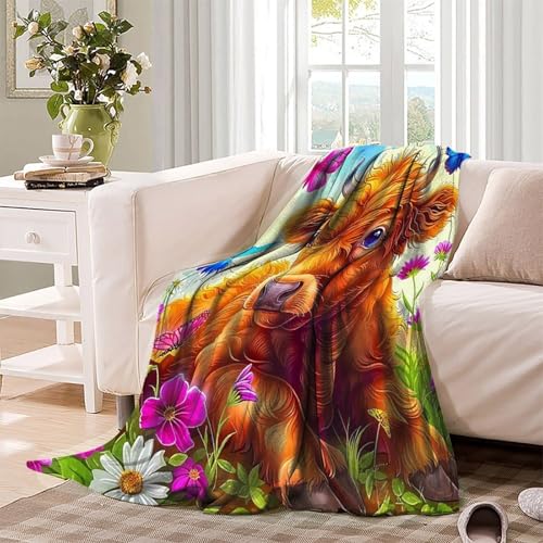 Couverture de lit écossaise microfibre chaude grand plaid canapé 3D - 4