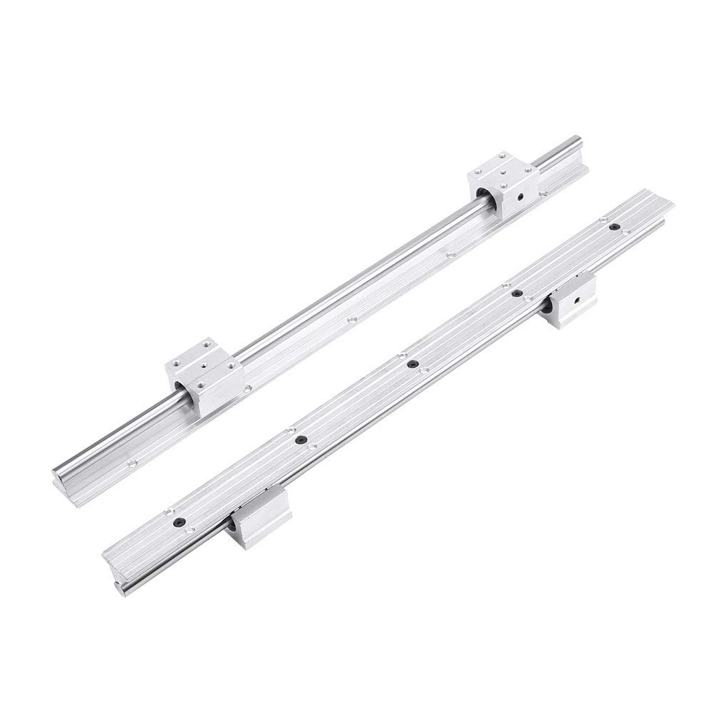 2 szt. SBR12-500 mm 12 mm wałek prowadnicy liniowej łożyska szyny z 4 szt. blokami SBR12UU