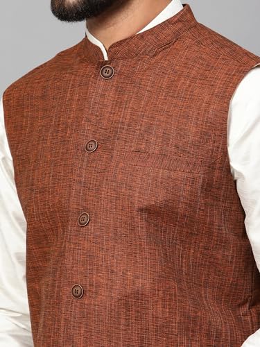 Image of LATEST CHIKAN Men's Traditional Cotton Nehru Jacket /Waistcoat