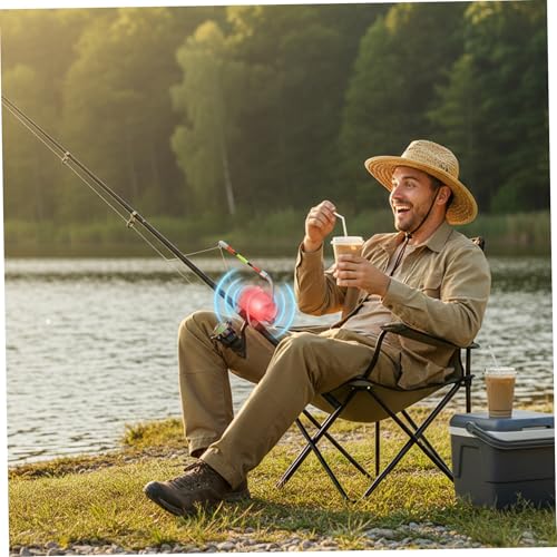 Alarme de morsure de pêche x8 avec alerte LED rouge