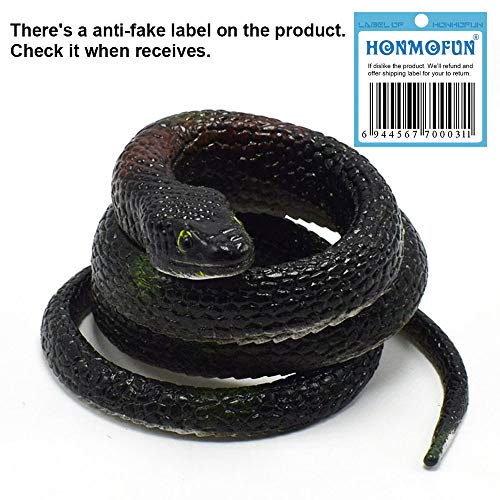 Honmofun Fake Snake Snake Toys Prank Realistic Fake Snake Plastic