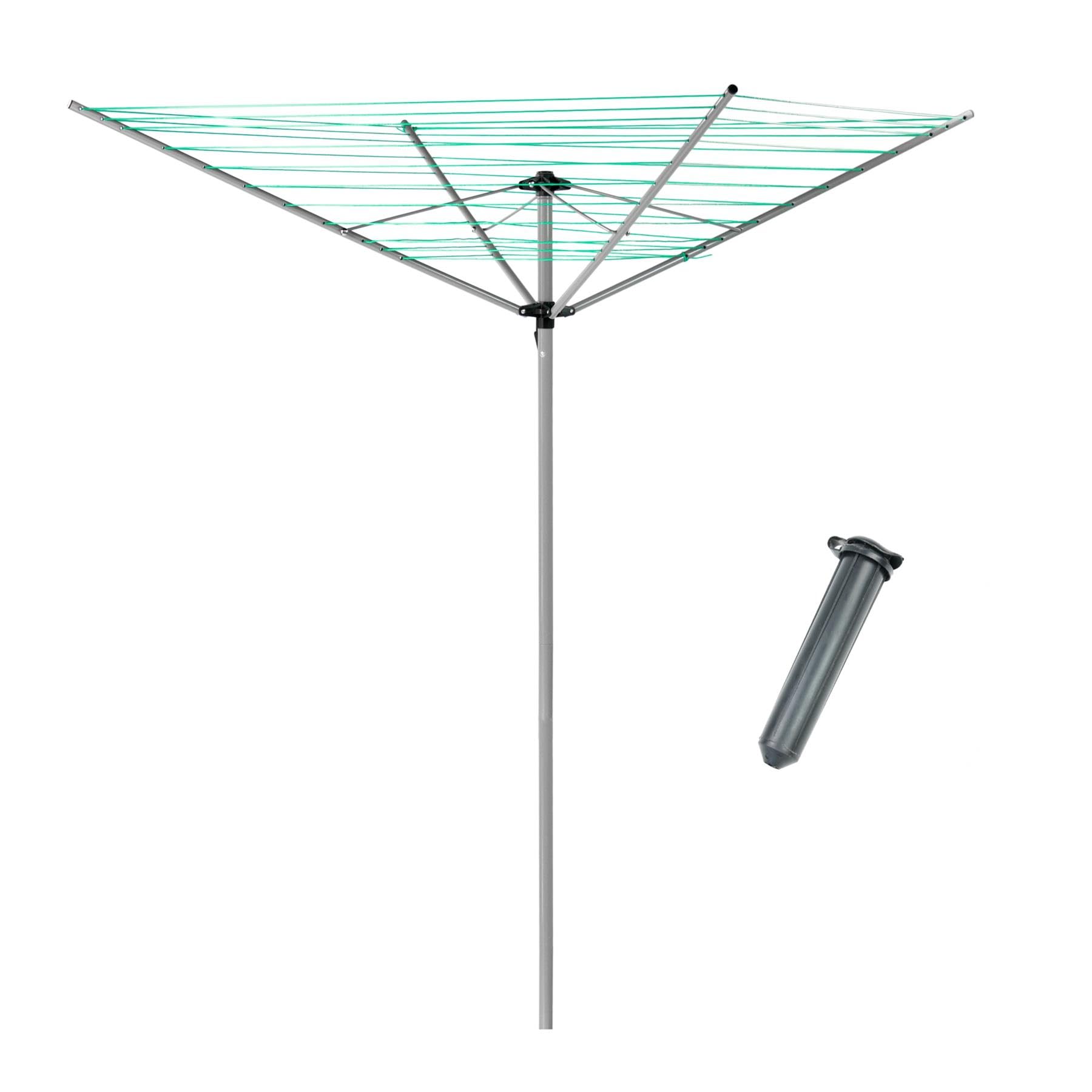 Kct (4 Arm - 50M Drying Area) Rotary Washing Clothes Line + Optional Covers