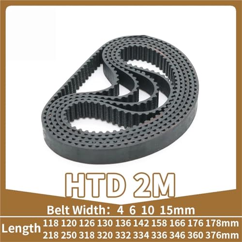 Courroie de distribution HTD 2M en caoutchouc boucle fermée pas de 2mm pas de vibration - 2