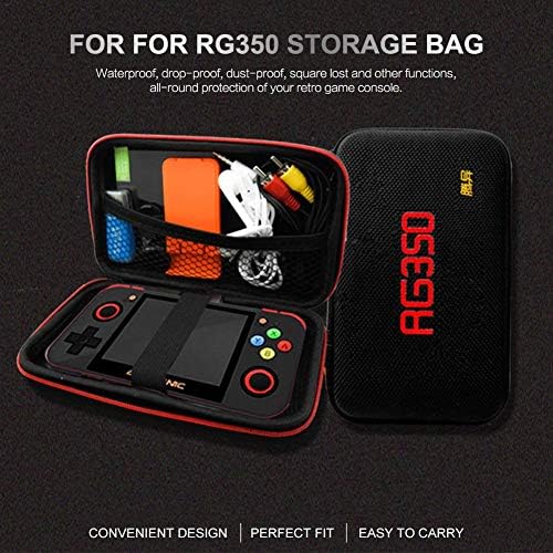 Game Console Protection Bag Protective Storage Bag For RG350, Hard Travel Carrying Case With Larger Storage Space, For RG350 Retro Game Console And Accessories