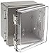 BUD Industries NBF-32414 Plastic Outdoor NEMA Economy Box with Clear Door, 7-5/64 Length x 7-5/64 Width x 5-57/64 Height, Light Gray Finish by BUD Industries