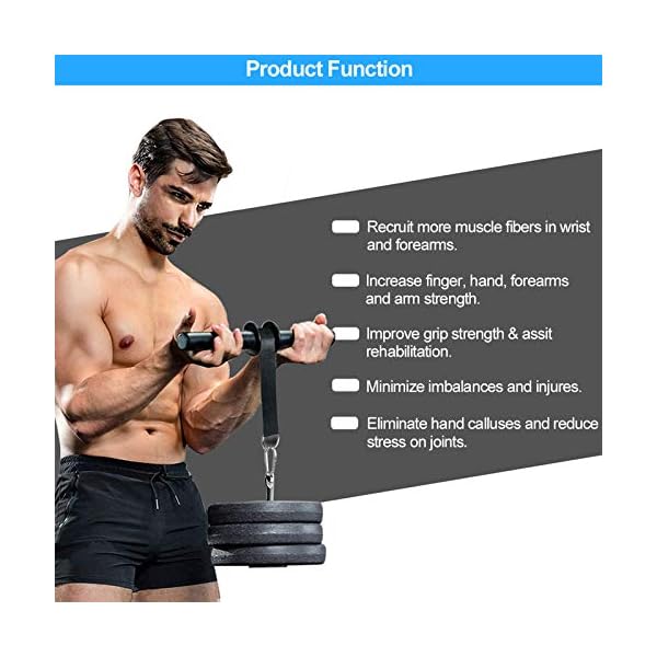 Forearm Wrist Roller Blaster Exerciser, Wrist Roller & Forearm Roller for Training, Workout, Fitness, Arm Strength Trainer for Gym and Home - Image 5