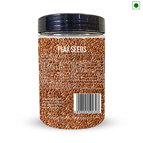 Image of Chef Urbano Flax Seeds 600g | Alsi Seed | Raw and Natural | Immunity Booster | Rich in Protein and Fiber | Seeds for Eating | Diet Food