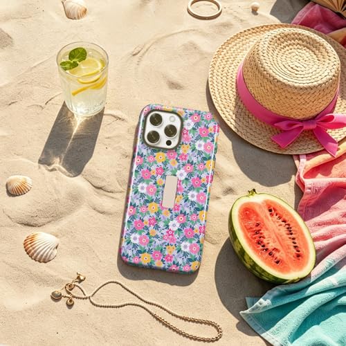 Compatible with iPhone 13 PRO MAX Case with Stand Floral Print-Style-10 - image 7