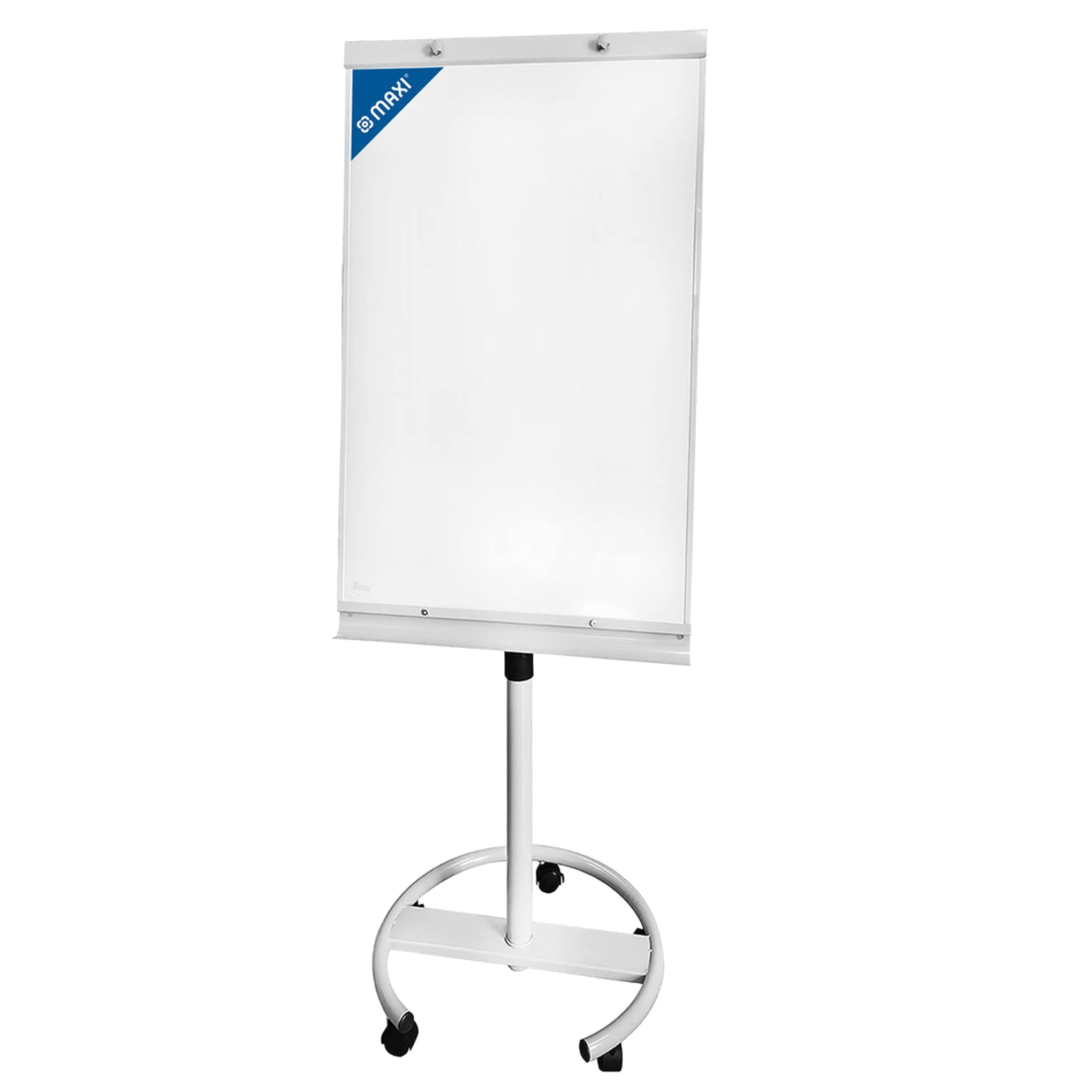MAXI FLIP CHART BOARD 70X100 cms, Stand-with 5 Wheels-magnetic White Board,for Office and Home