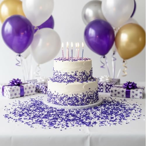 Image of Manvscakes Sprinkles- Edible Cake and Cupcake Sprinkles with Assorted Shapes and Sizes for Parties, Metallic Sprinkle Mix for Cookies, Ice Cream, Cake and Cupcake Decorating
