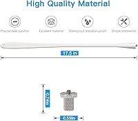 Vista 5 de Soporte flexible para cámara Wyze Cam OG/V4/V3/V3 Pro/Pan V3/Pan V2 y más cámaras de seguridad roscadas de 1/4 pulgadas (17.5 pulgadas, 2 unidades)