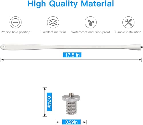 Miniatura 5 de Soporte flexible para cámara Wyze Cam OGV4V3V3 ProPan V3Pan V2 y más cámaras de seguridad roscadas de 14 pulgadas (17.5 pulgadas, 2 unidades)