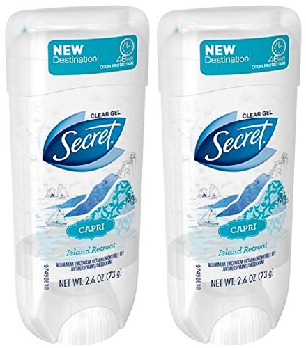 Secret Clr Gel Capri Isl Size 2.6z Secret Clear Gel Capri Island Retreat 2.6z