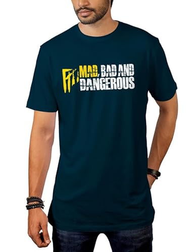 Egeberos Camiseta Atleti Adulto/Unisex Mad, Bad and Dangerous Colchoneras y RojiblancasColchoneras y Rojiblancas (Marino, M)