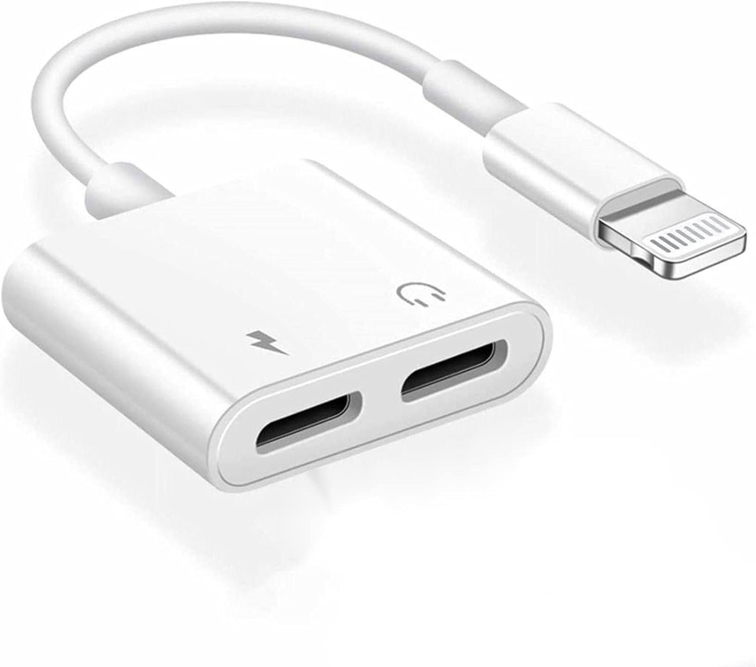 WILLMLEGED [MFi Certified] iPhone Headphones Adapter Splitter, 2 in 1 Dual Lightning Audio Charger Cable Aux Audio Adapter Converter Compatible for iPhone 14/13/12/11/Pro Max/XS/XR/X/8/7/6/Plus/5/5e