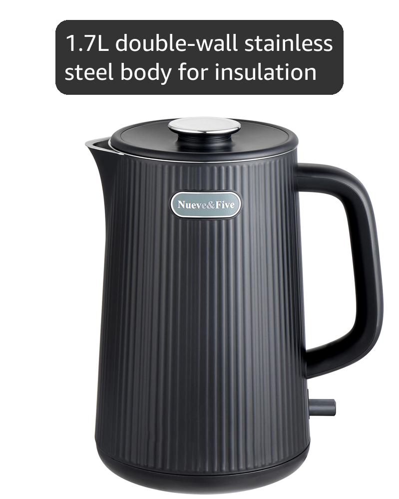 Electric Kettle 1.7L/57.5OZ Electric Kettle, Cordless Design Tea Kettle, Auto Shut-Off & Boil-Dry Protection Water Kettle, Blue Electric Tea Kettle