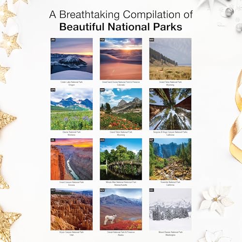 RED EMBER Untamed & Beautiful National Parks 2026 Wall Calendar 12 ...