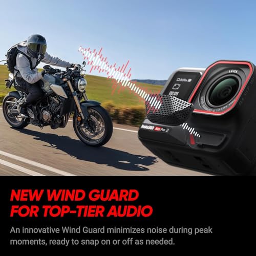 Image of Insta360 Ace Pro 2 Dual Battery Xplorer Bundle with 256GB Card- 8K Waterproof Action Camera Co-Engineered with Leica, Flagship 1 /1.3 inch Sensor, 8K30fps, 4K60fps, 2.5 inch Flip Screen, AI Noise Reduction