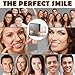 1 Pair Full Set of Silicone Dentures, Moldable Denture for Women Men, Upper Lower Ajustables Custom Easy Fit Dentaduras Kit