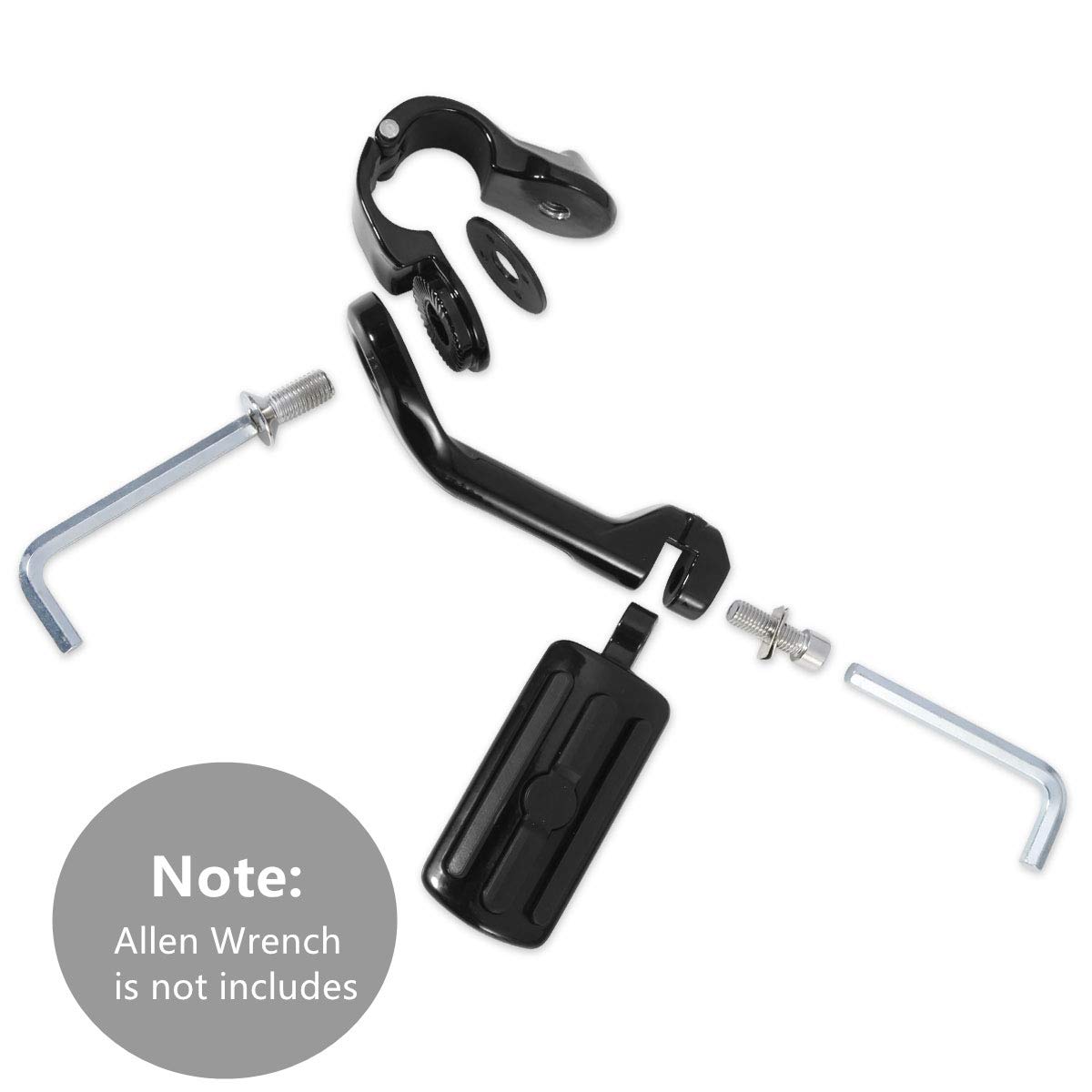 Alamor 32mm 1.25 Inch Verstelbare Chrome Achter