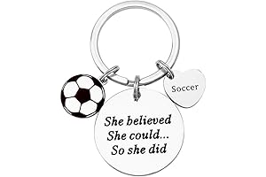 Soccer Gifts for Teen Girls: Inspirational Keychain for Soccer Players