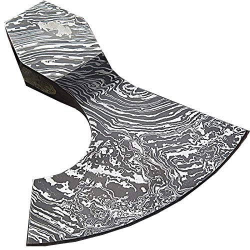Custom Handmade Viking Hatchet Axe Damascus Steel Bearded Axe Camping Tomahawk Battle Axes Tool Axe with Leather Sheath Camping Axes and Hatchets 9267