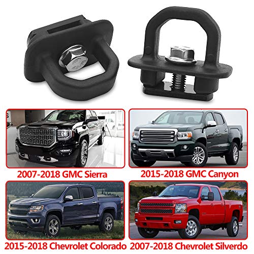 KAIRAY 6pcs Tie Down Anchors Truck Bed Side Wall Anchor fit for 07-20 Chevy Silverado GMC Sierra 15-20 Chevy Colorado GMC Canyon DZ97903 - Thumbnail 4