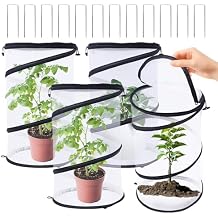 Plant Covers from Animals 20" H X 13" D, 4 PCS Garden Covers Cloches to Keep Animals Out for Outdoor Plants Protectors