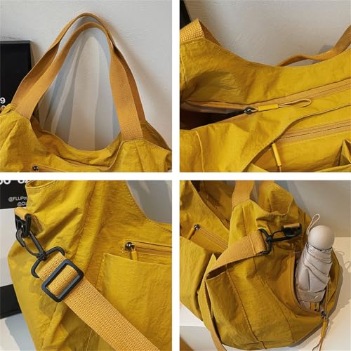 Nylon Tote Bag 2025 Unisex Fashion Shoulder Bag Multi-Pocket Design Large Capacity Crossbody Daily Commute4