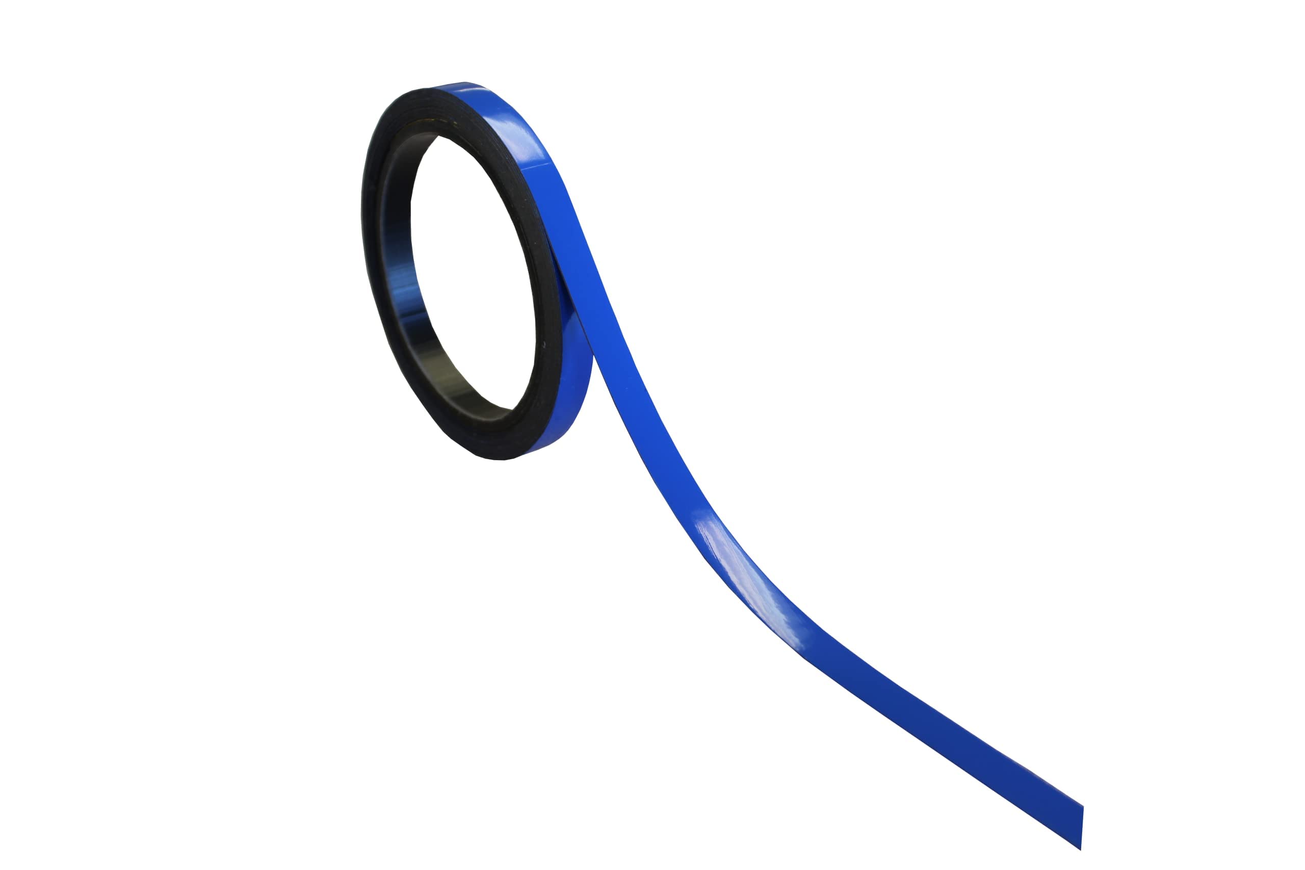 Magnetic Whiteboard Gridding Tape - 1 cm x 5 Meters - Magnetic Strips for Any Metal Surface (Blue)