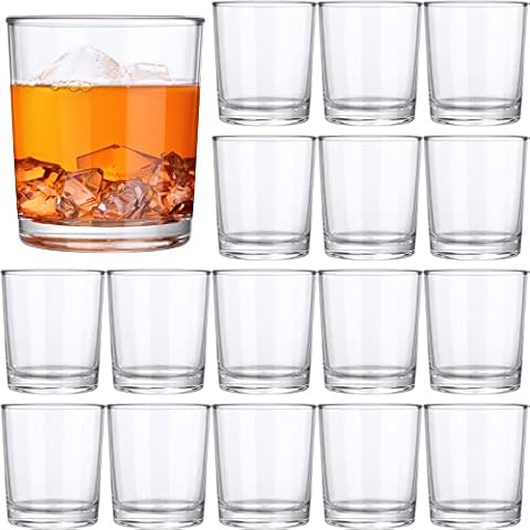 Gerrii 24 Pcs Clear Plastic Tumblers Drinking Cups Reusable Unbreakable Juice Acrylic Glasses Dishwasher Safe Plastic Glasses for Adults Picnic Party Kitchen Cover