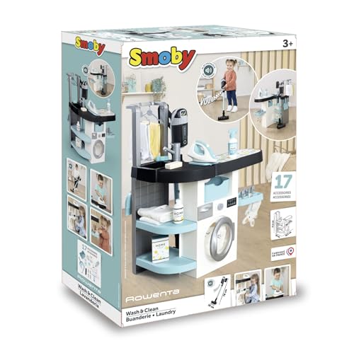 Juego de rol Smoby Rowenta centro de lavado interactivo para imitar en el hogar 5