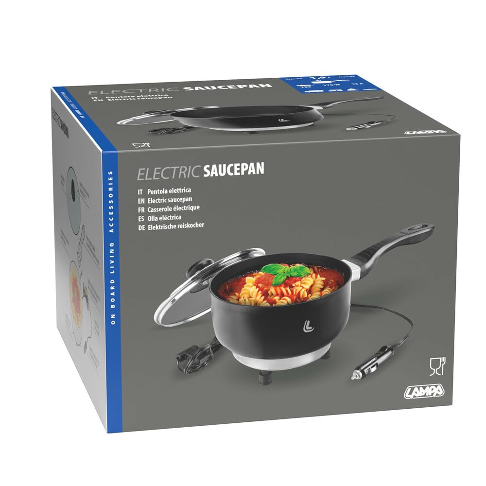 Lampa 97122 Electric Saucepan - Olla eléctrica - Ø 18 cm - 12V - 170W - 13A