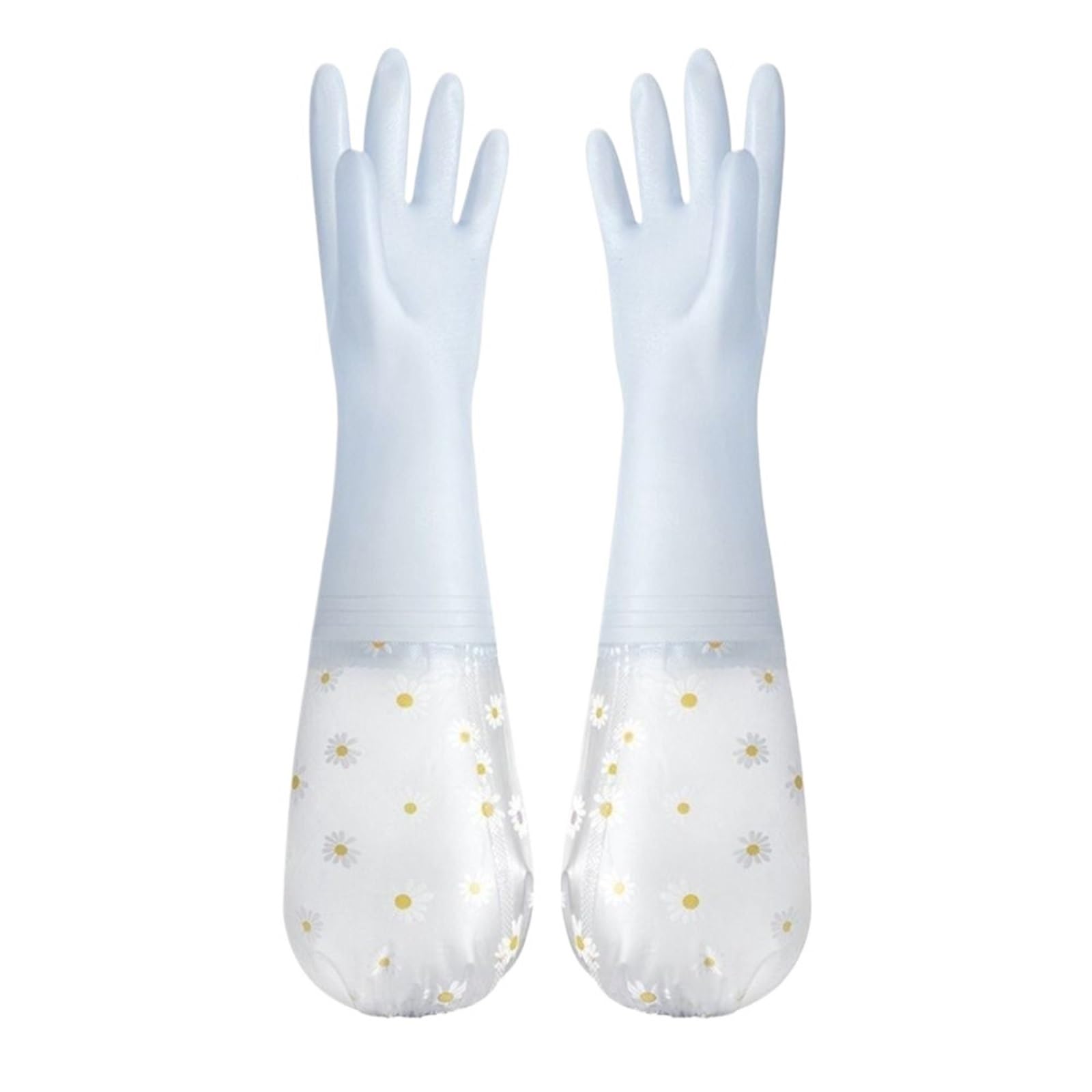 KJBDQQH Cleaning Gloves Dishwashing Gloves Silicone Waterproof Thick Household Scrubber Kitchen Clean Tool Cleaning for Household(Color 2)