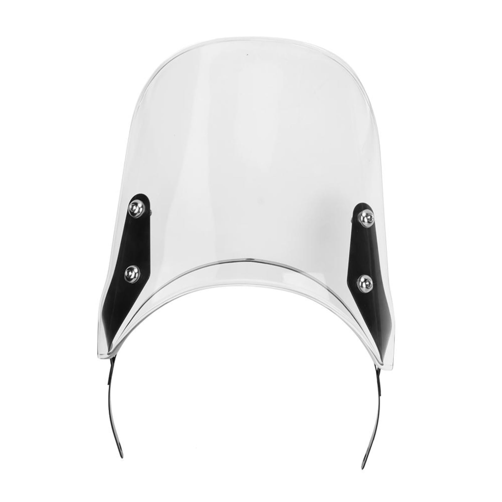 VOBOR Parabrezza Universale, Parabrezza Naked Classic 500c Trasparente, Deflettore Vento Moto Universali Cupolino Compatibile con Royal Enfield