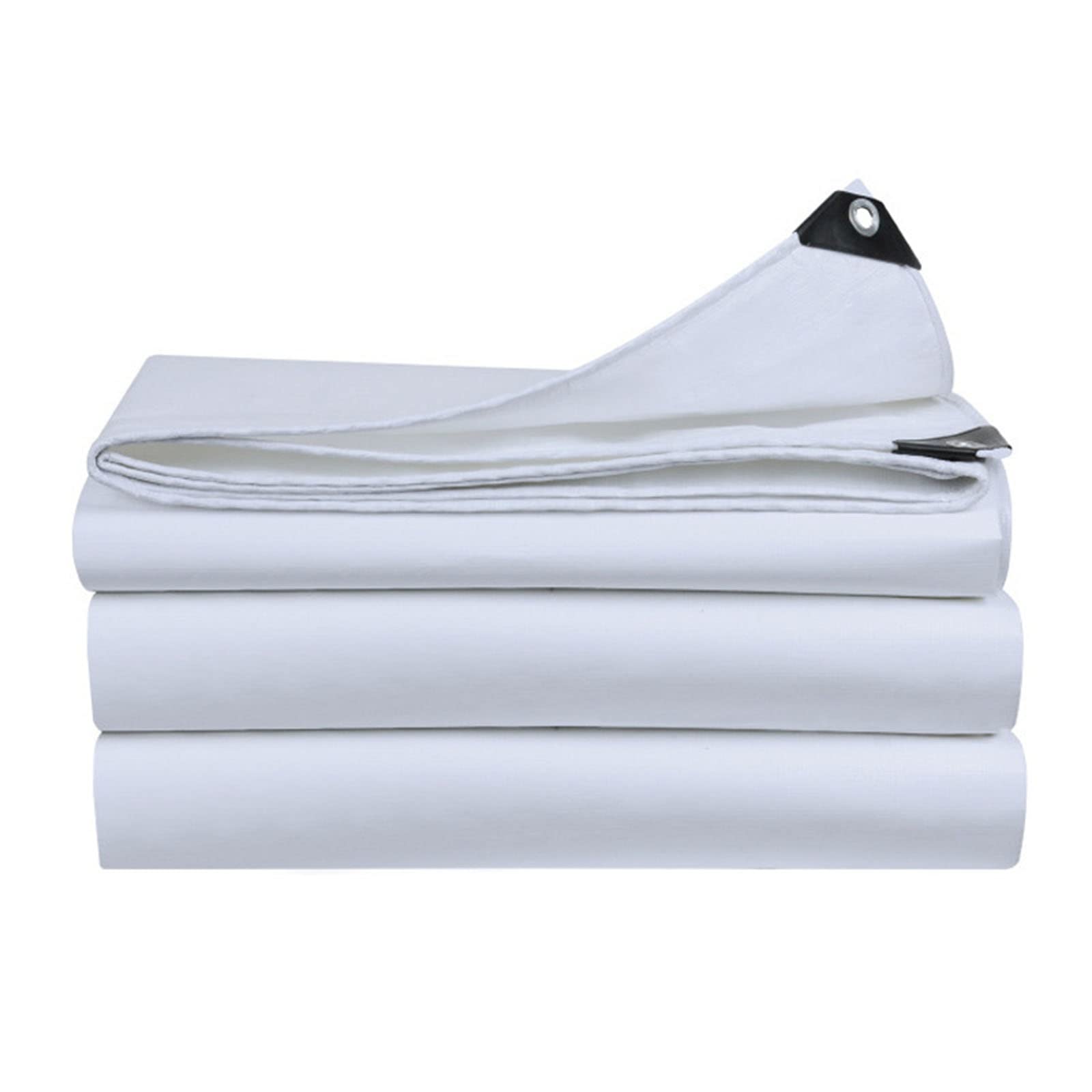Telone Telone Telone Bianco Impermeabile Resistente Telone Esterno con Occhielli per Campeggio Esterna Telone Antipioggia Tenda Barca Camper o Copertura Piscina (Size : 4x6m(13x20f