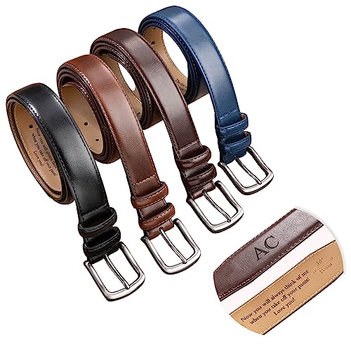 NICEDREAM Personalized Belt Mens Custom Engrave Leather Belt Gift For Dad Groomsmen Gift For Him Boyfriend Fathers Day Gift Custom Belts For Men