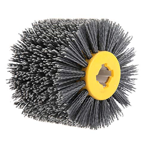 Escova de roda de desenho de fio BORDSTRACT, rebarbação e limpeza de roda de polimento de areia #240